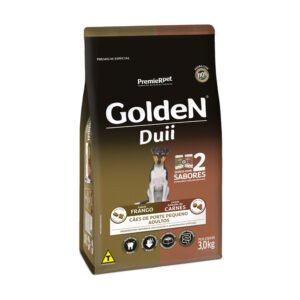 GoldeN® Duii cães Adultos Porte Pequeno Frango & Seleção de carnes 3kg