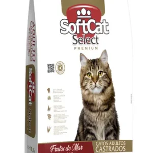Ração Gatos Castrados Softcat Sabor Frutos Do Mar 10.1 Kg