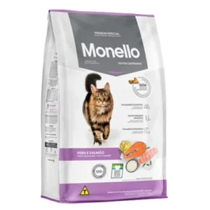 Ração Monello Premium Especial Gato Castrado Peru e Salmão 10,1kg