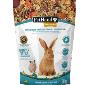 Ração Pethand para Coelhos, Hamsters e Roedores Pequenos 500g