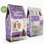 Ração Quatro Patas Premium Gatos Castrados Salmão e Frango 10kg