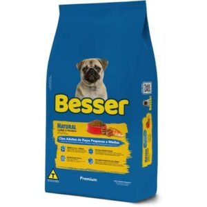 Ração Seca Besser Natural Premium para Cães Adultos Raças Pequenas e Médias