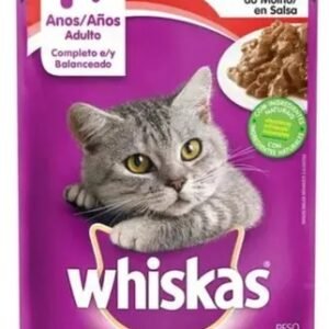 Whiskas pack sache úmida para gatos carne ao molho 85gr