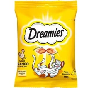 Petisco Dreamies Para Gatos Adultos Sabor Frango 40g