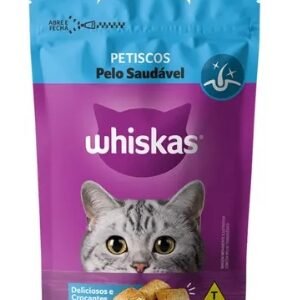 Petisco Whiskas Temptations Gatos Adultos Pelo Saudável 40g