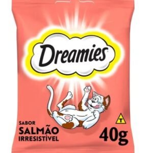 Dreamies Petisco Para Gatos Adultos Sabor Salmão 40g