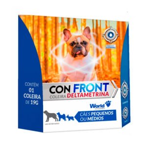 Coleira Antiparasitária Confront Deltametrina para Cães de Porte Pequeno e Médio