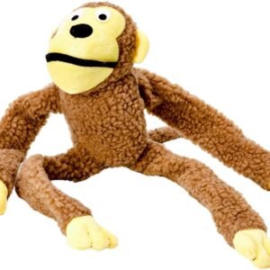 Chalesco Brinquedo Macaco Marrom para Cães e gatos