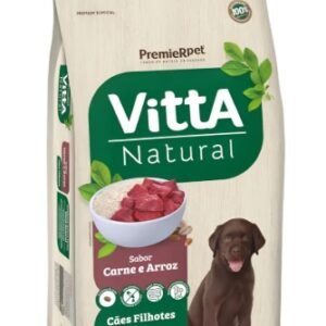 Vitta Natural Ração Para Cães Filhote Sabor Carne 15kg