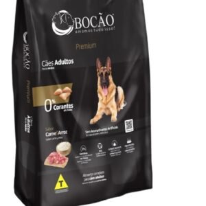 Ração Bocão Premium Cães Adultos Carne e Arroz 15KG