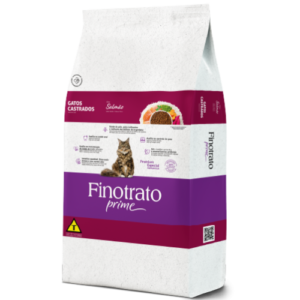 Finotrato Prime Salmão Gatos Castrados Alimento completo para gatos castrados 10kg