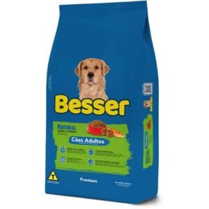 Ração Seca Besser Natural Premium para Cães Adultos 15kg