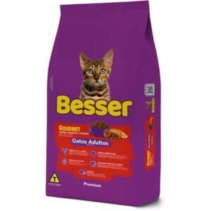 Ração Seca Besser Gourmet para Gatos Adultos 10kg